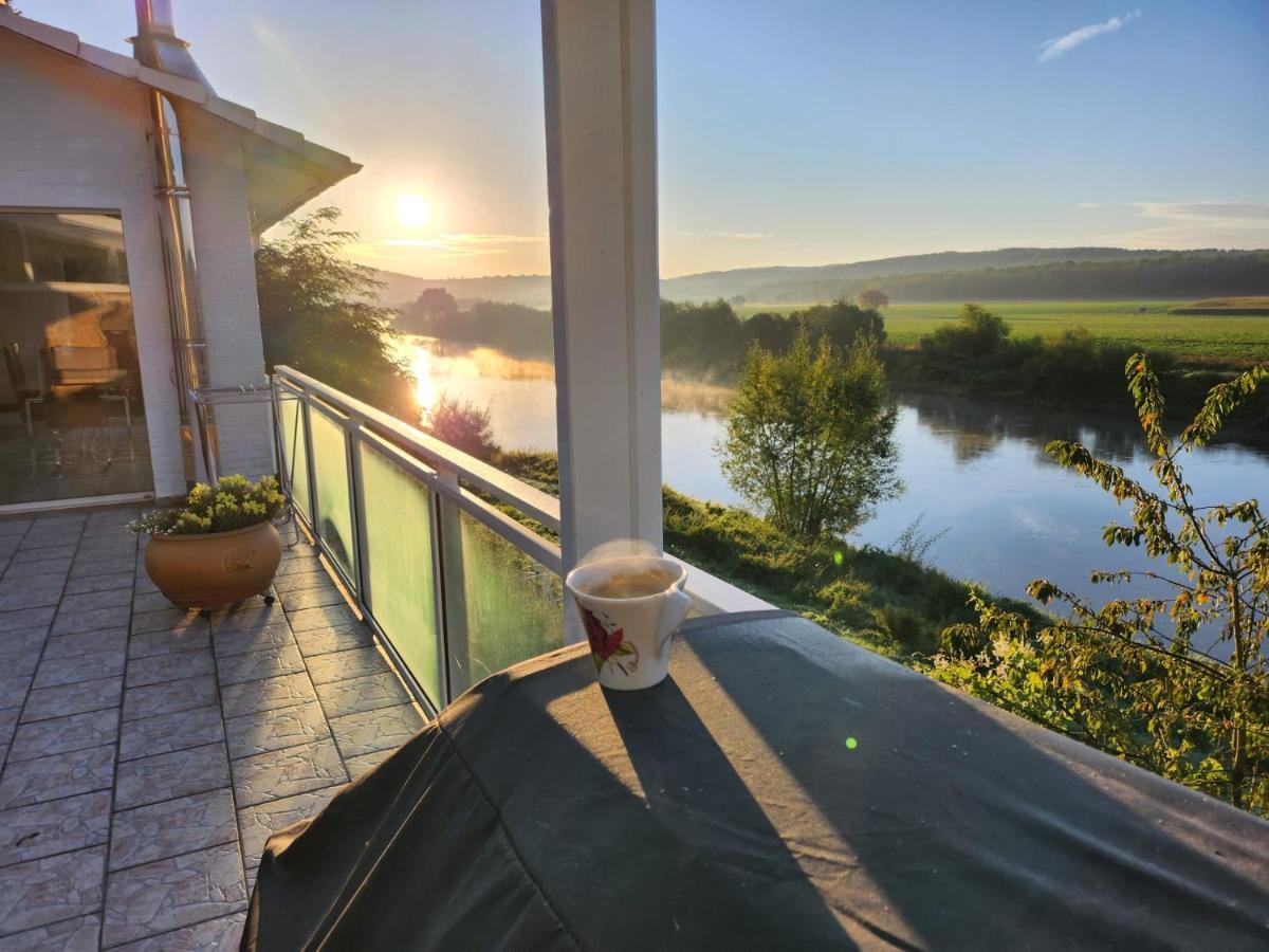 Haus An Der Weser Ferienwohnung Brevorde Kültér fotó